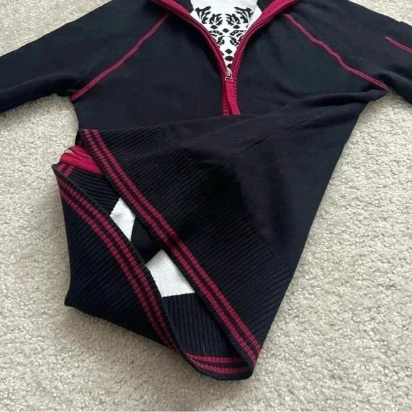 ATHLETA Cotton Poly Blend Cardigan Sweater Jacket Zip Up Multicolor Wm Medium - Picture 8 of 16